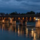 Am Rhein zur Blauen Stunde