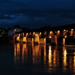 Am Rhein zur Blauen Stunde