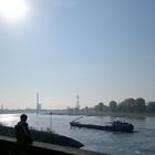 Am Rheinufer in Düsseldorf