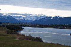 Am Riegsee vor dem Wetterstein-Massiv