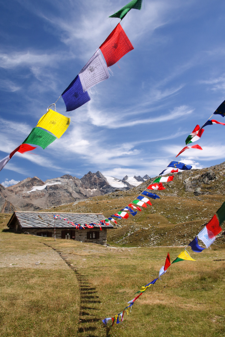 Am Rifugio Vittorio Sella