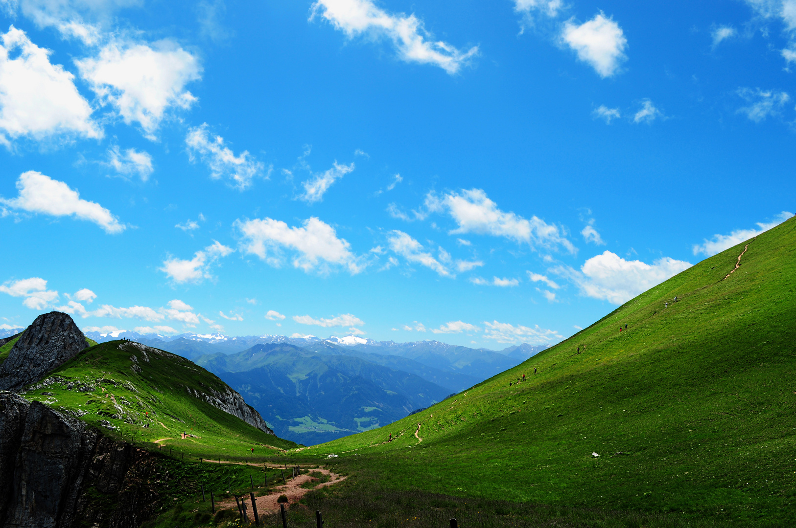 Am Schafsteig oben angelangt.