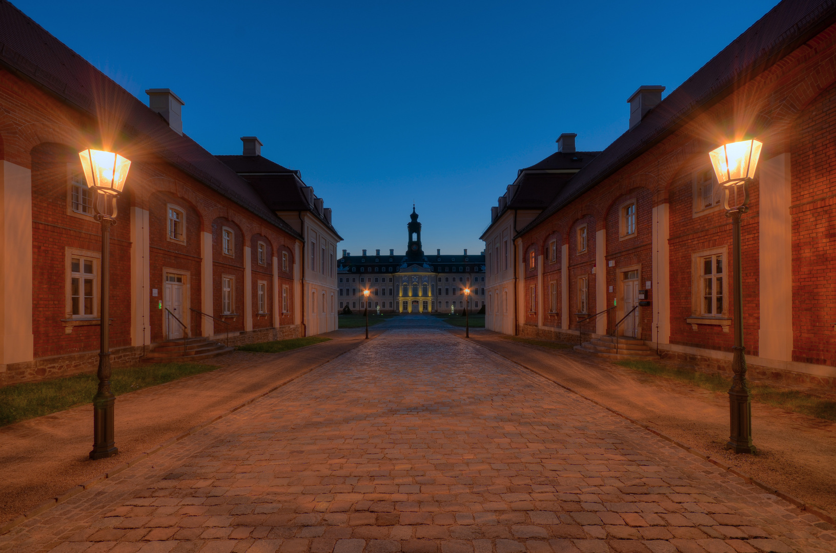 Am Schloss Hubertusburg in Wermsdorf