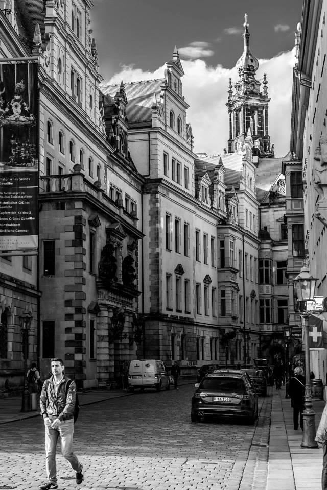 Am Schloss in Dresden