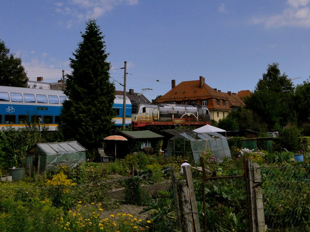 Am Schrebergarten ....