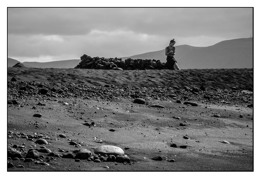 Am schwarzen Strand von Lanzarote