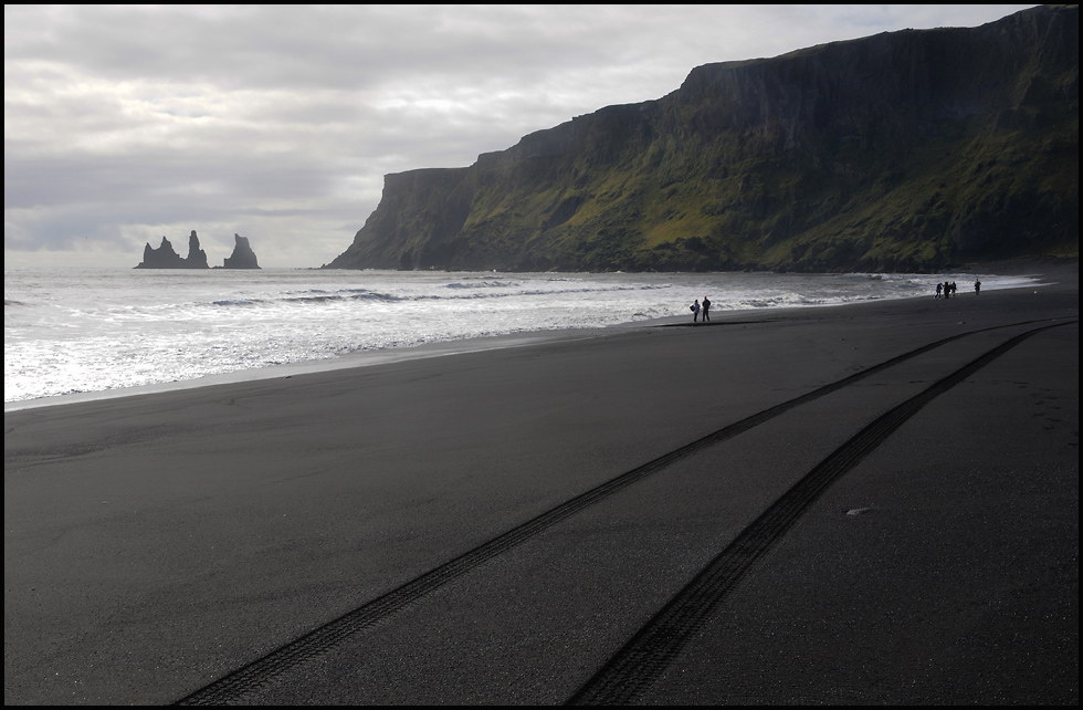 am schwarzen strand von Vik