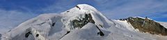 Am schweizer Nationalfeiertag das 4027 Meter hohe Allalinhorn vom...