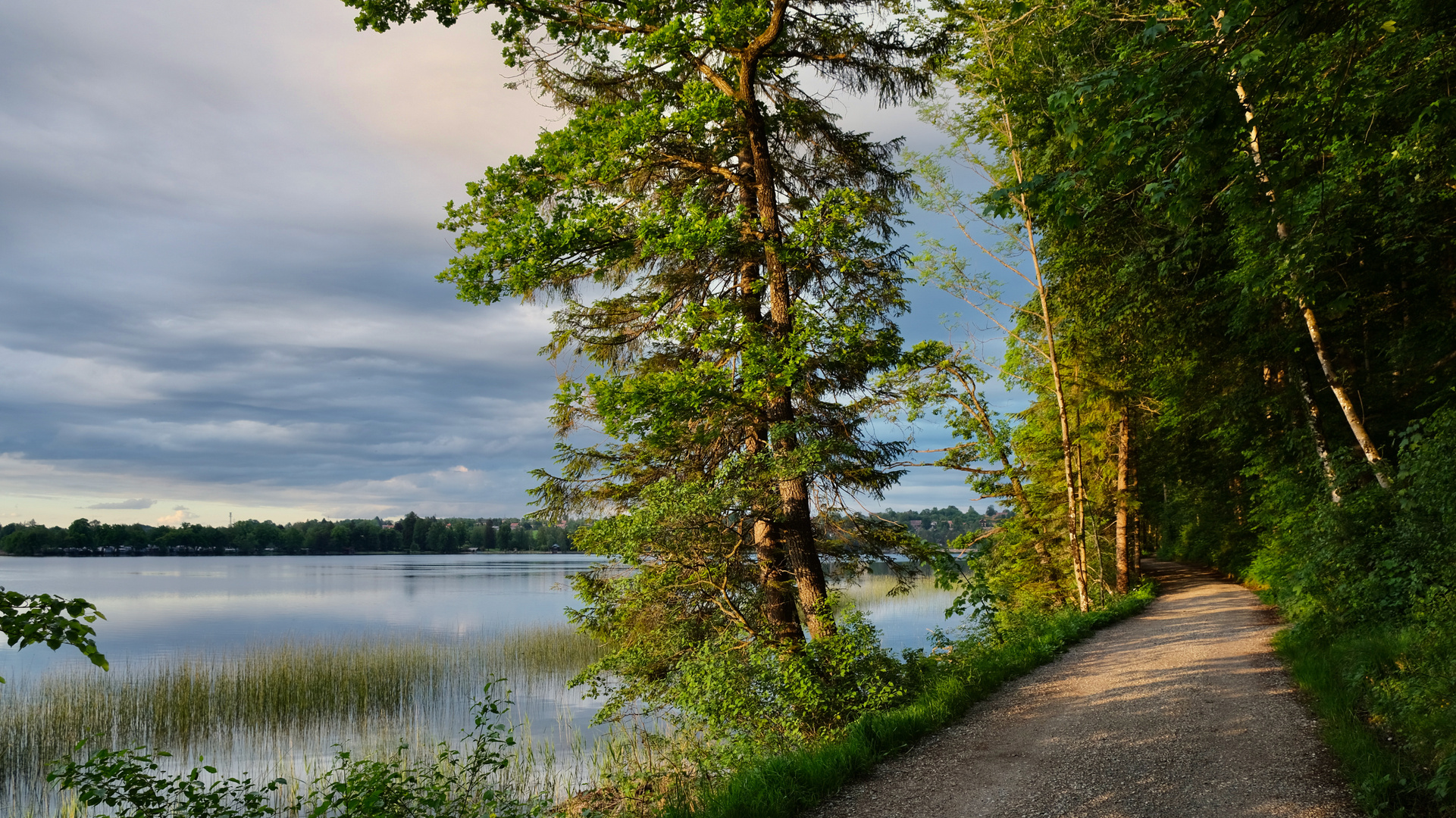 Am See entlang