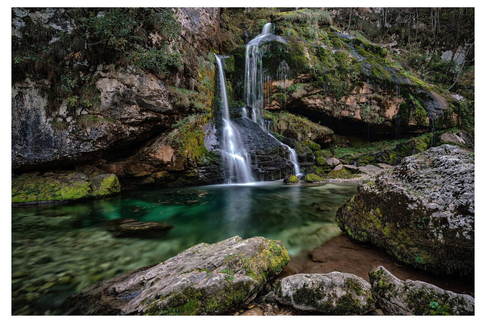 Am Slap Virje bei Bovec