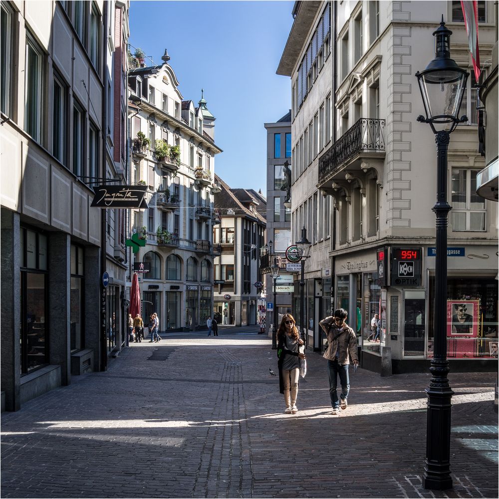 Am Sonntag in der Altstadt von Luzern