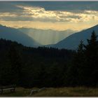 Am späten Abend am Vigljoch oberhalb Lana