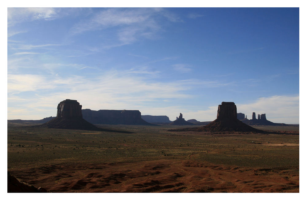 Am späten Nachmittag im Monument Valley