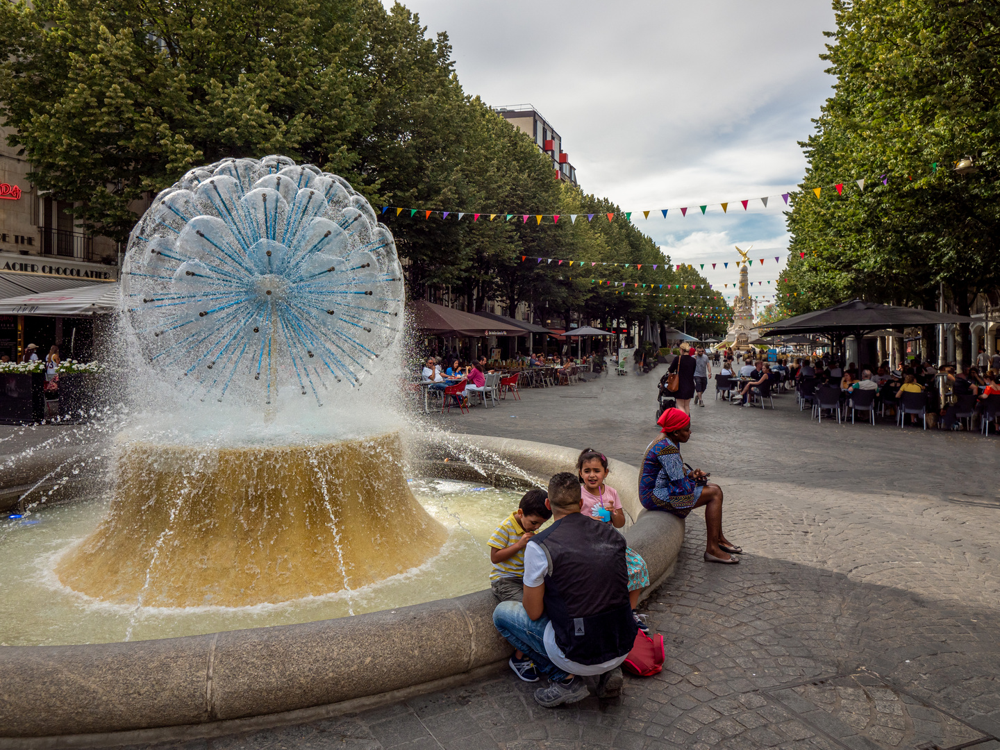 Am Springbrunnen