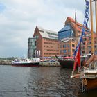 Am Stadthafen während der Hanse Sail 2013 in Rostock