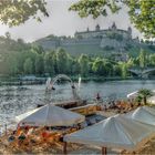 am Stadtstrand von Würzburg