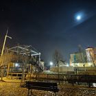 am Storkower Kanal bei Nacht