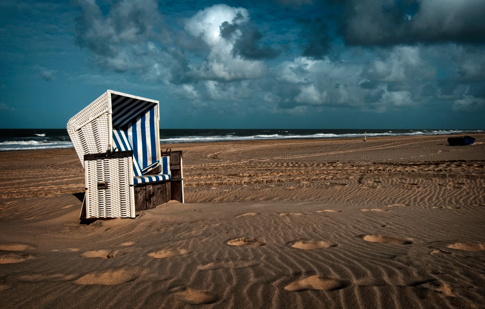 am Strand...