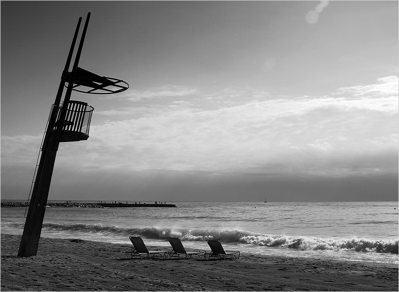 Am Strand...