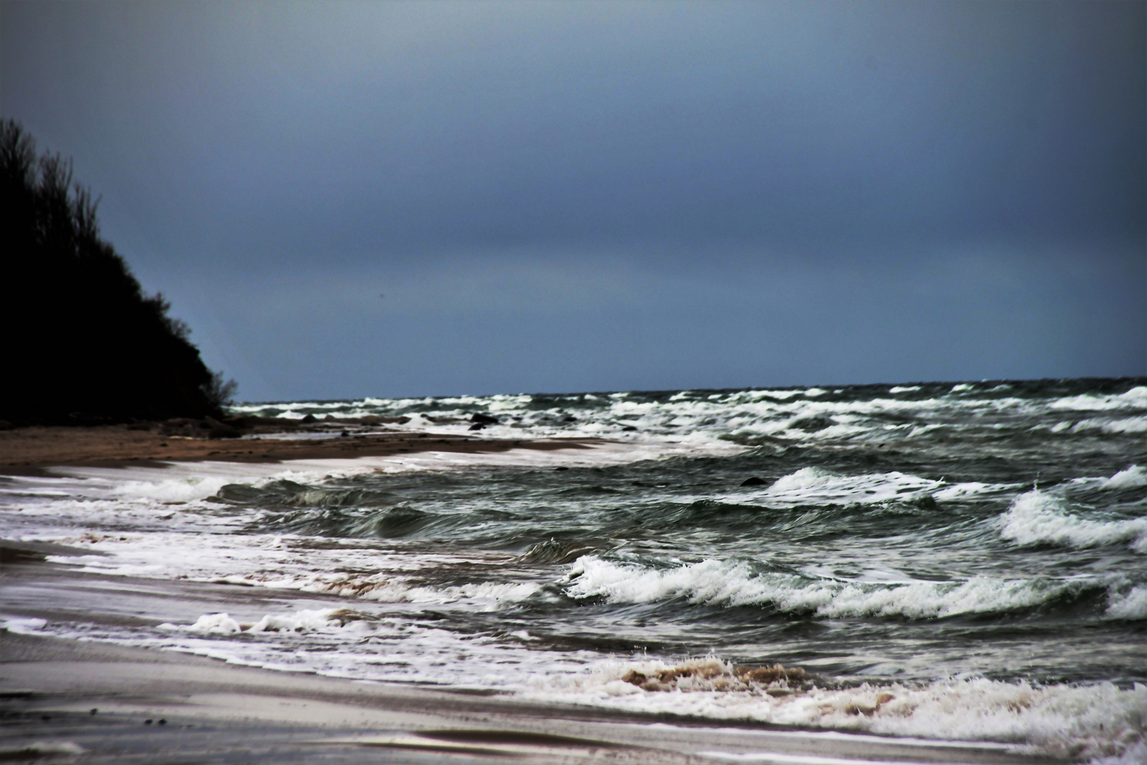 ...am Strand...