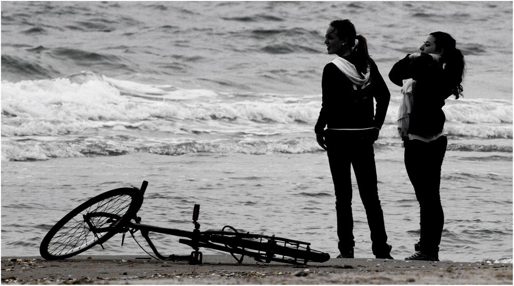 Am Strand ...