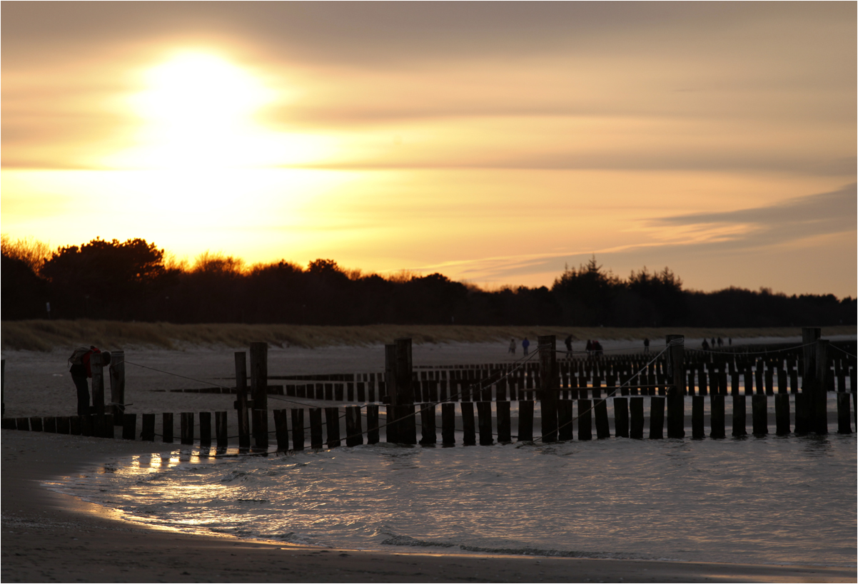 Am Strand, am Abend