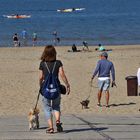 am Strand angekommen