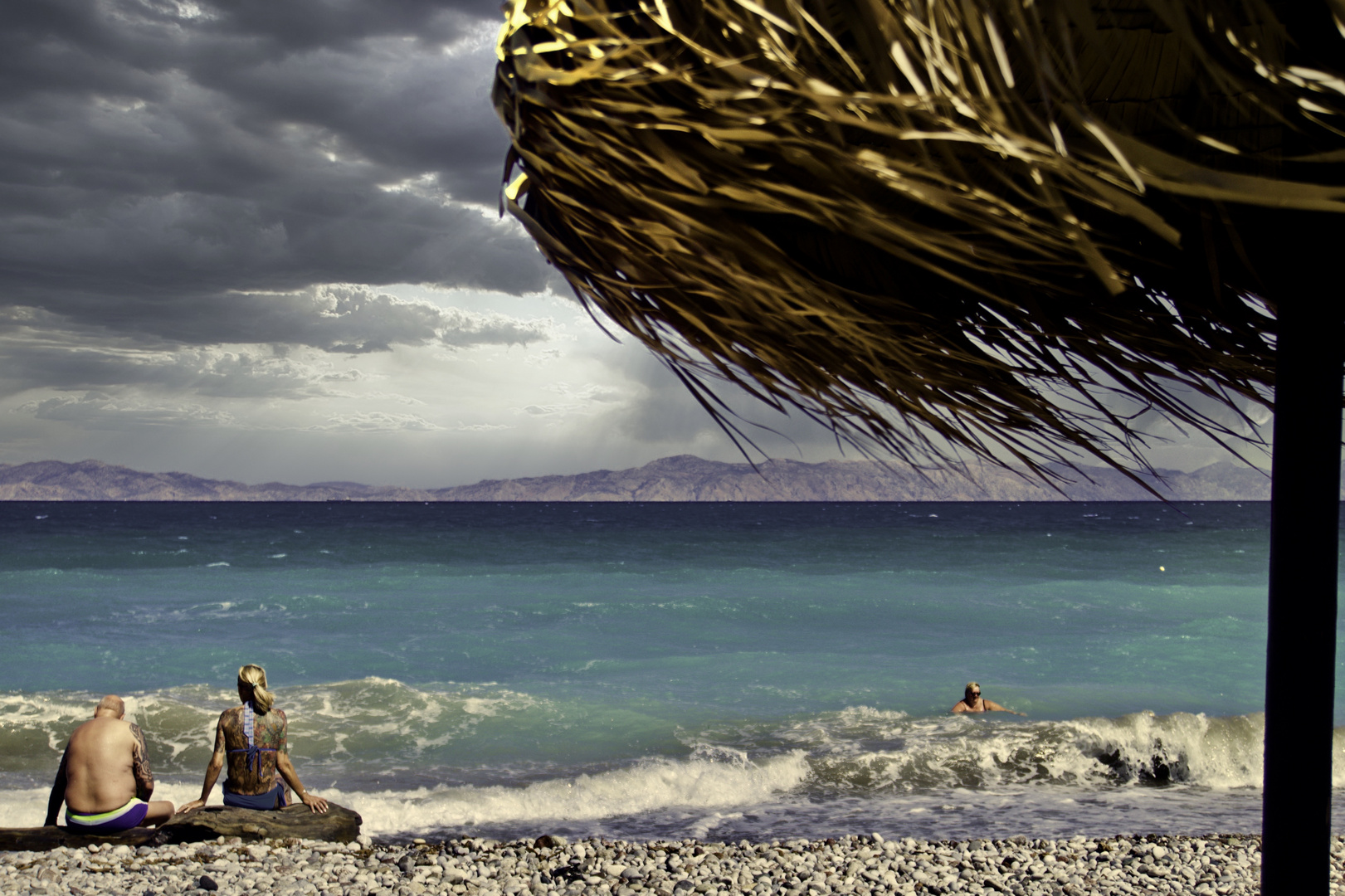 Am Strand auf Rhodos