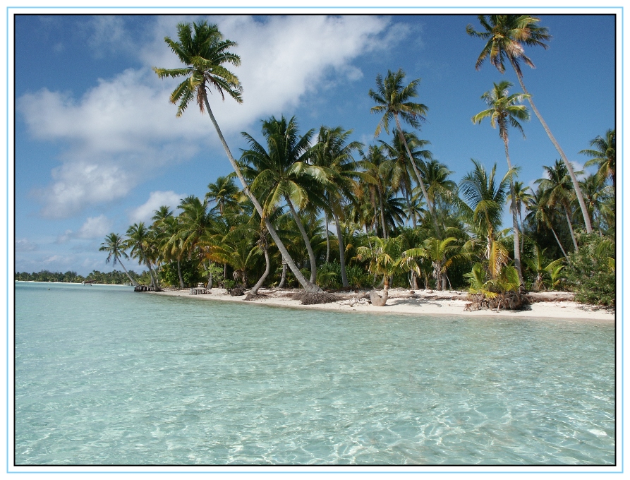 Am Strand bei Bora Bora