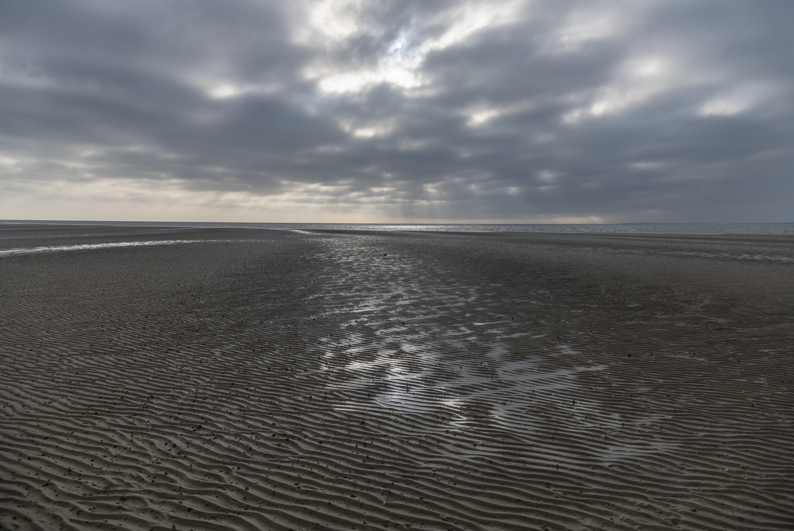 Am Strand bei Ebbe