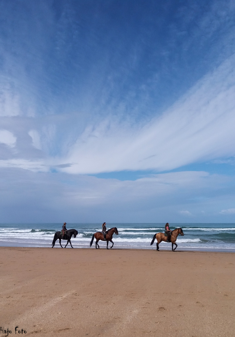 Am Strand.....