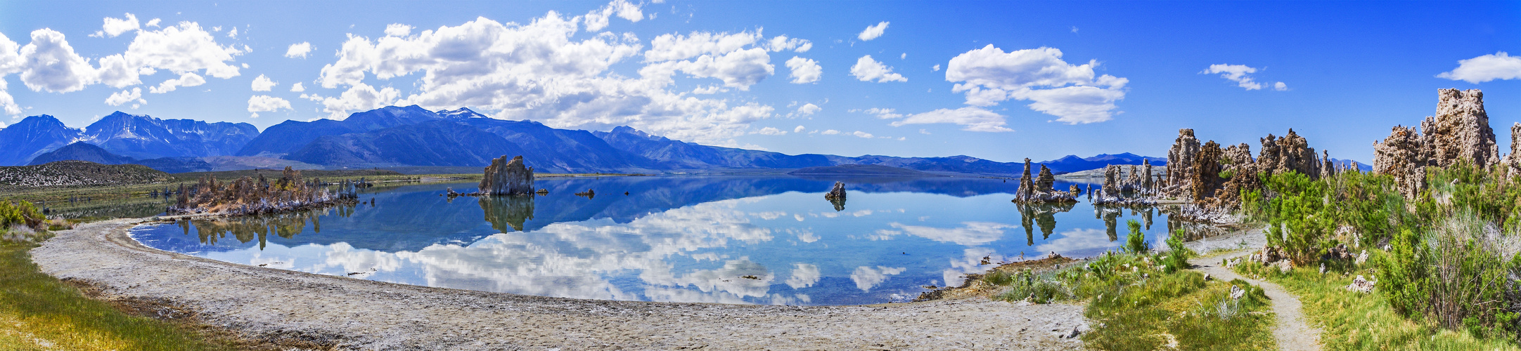 Am Strand des Mono-Lake's