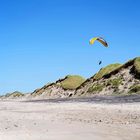 Am Strand "Drachenflieger". 