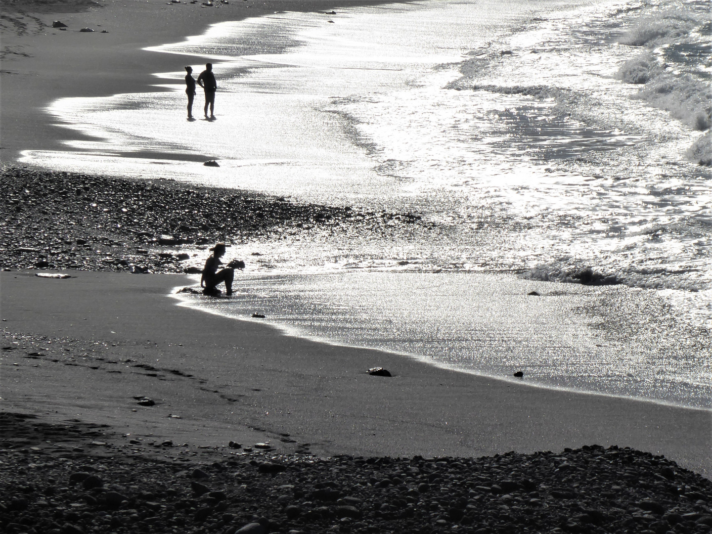 Am Strand....