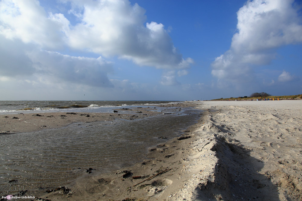 Am Strand entlang