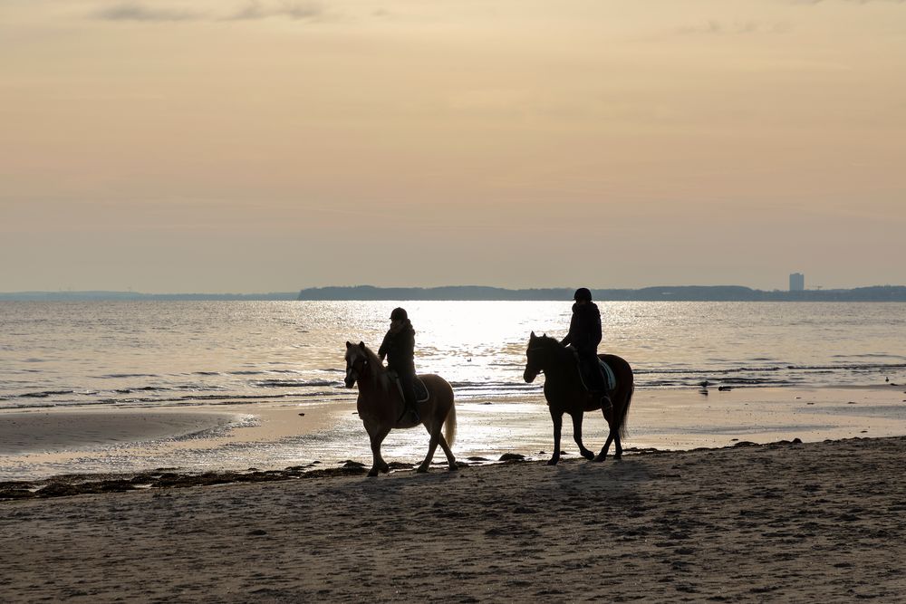 Am Strand entlang