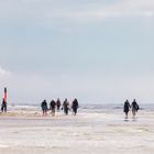 Am Strand entlang