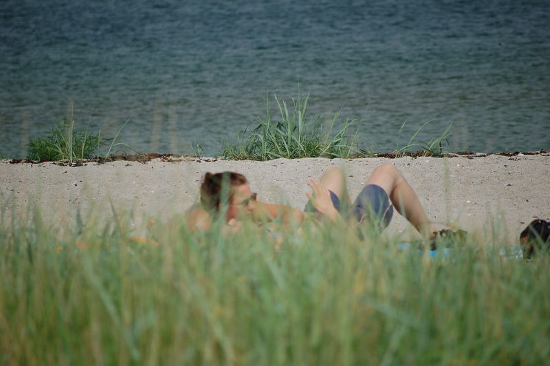 am Strand erwischt