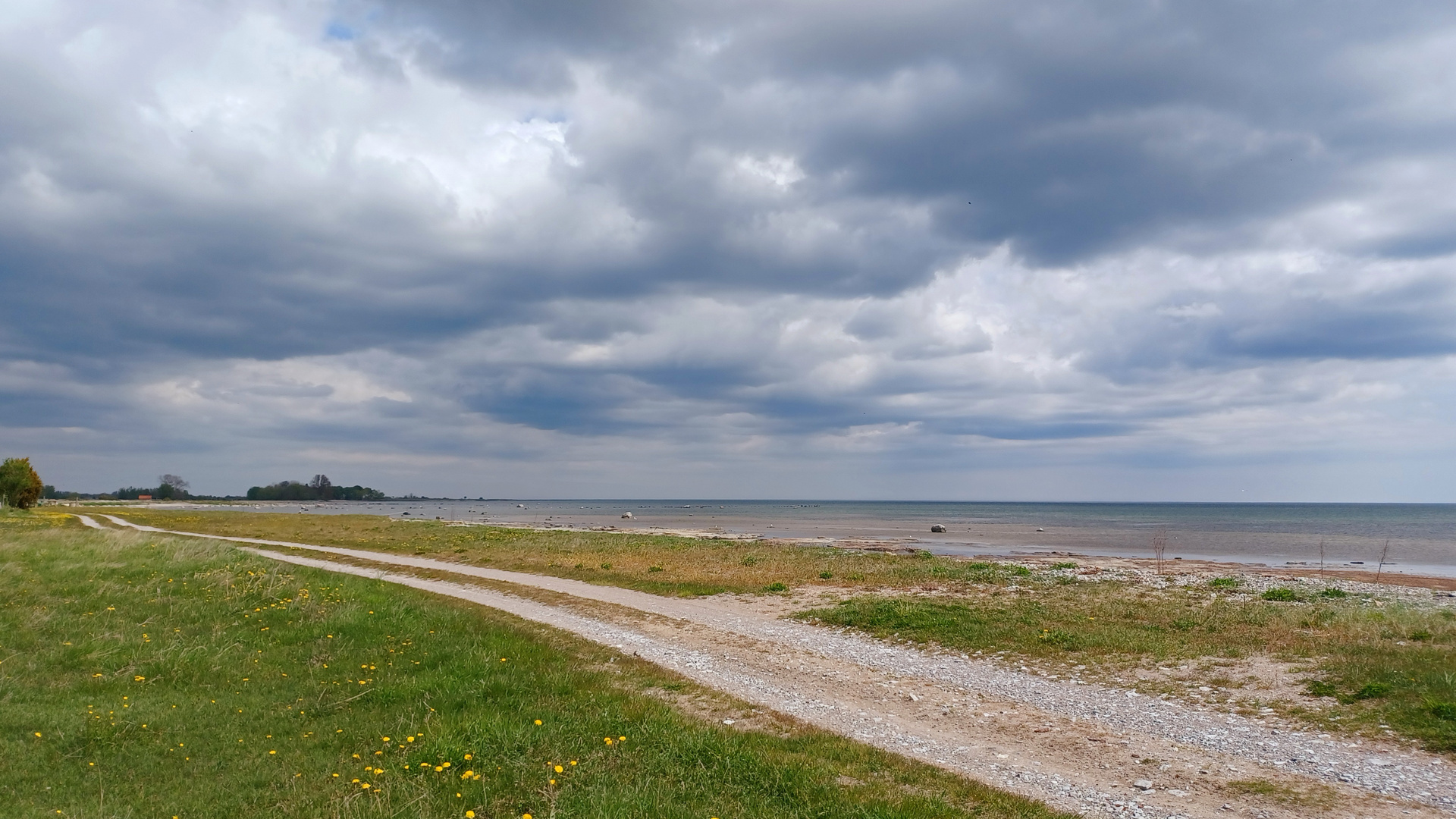 am Strand ...