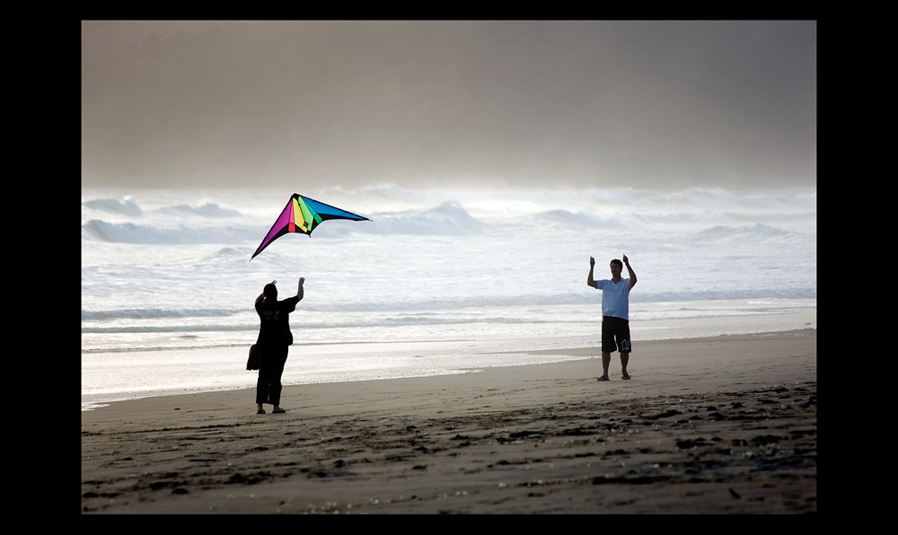 am Strand ...