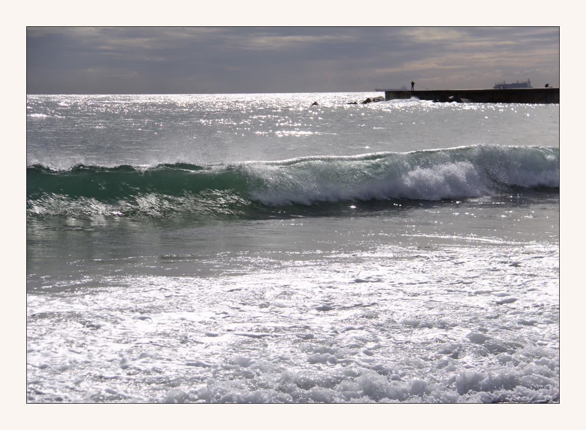 am Strand in Barcelon 2