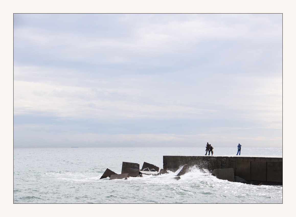 am Strand in Barcelon 4