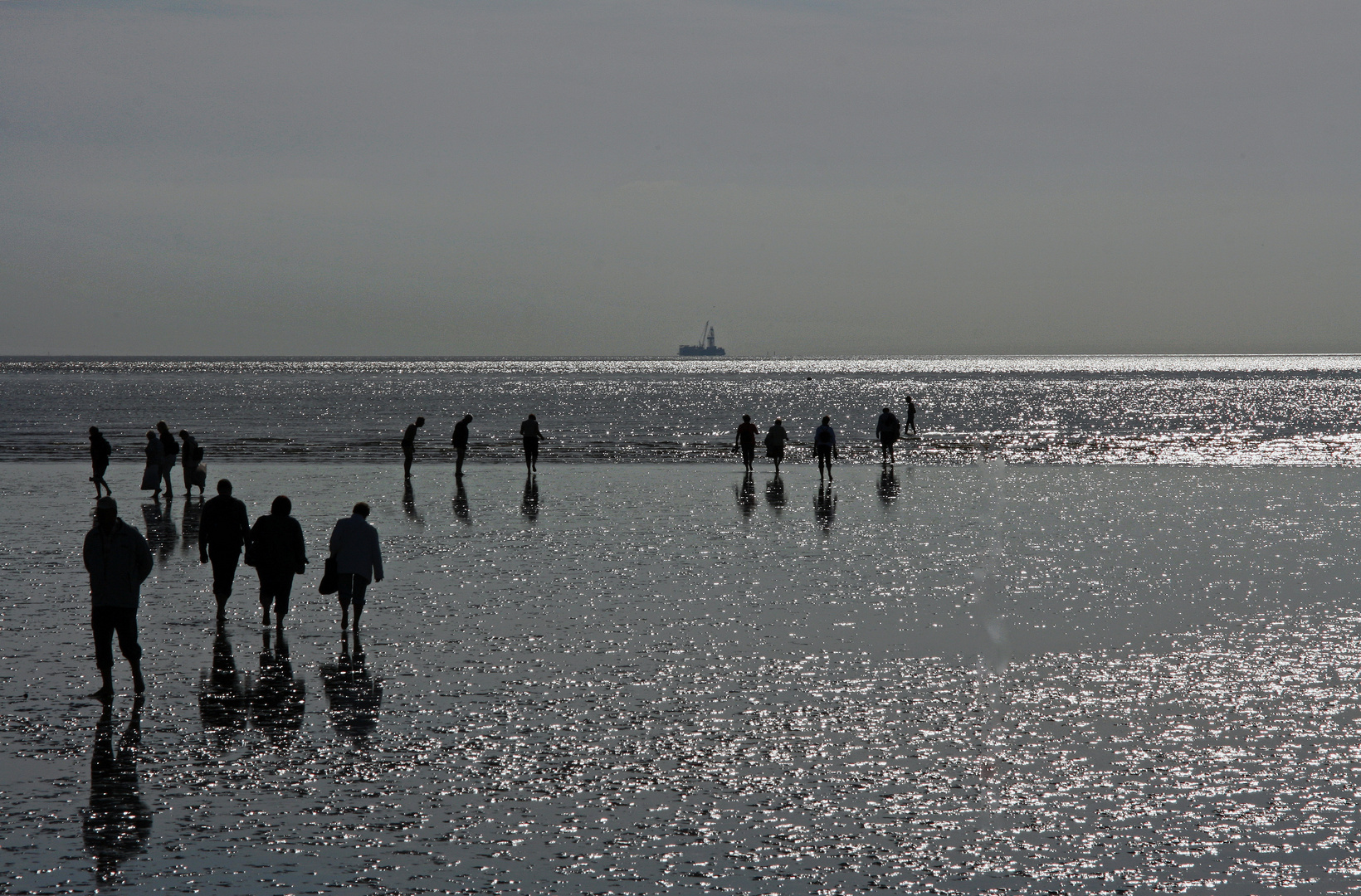 Am Strand in Büsum