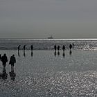 Am Strand in Büsum