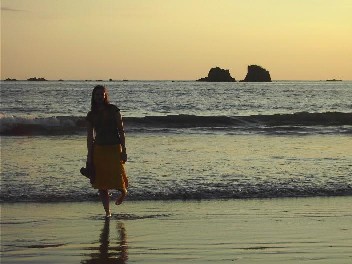 Am Strand in Costa Rica