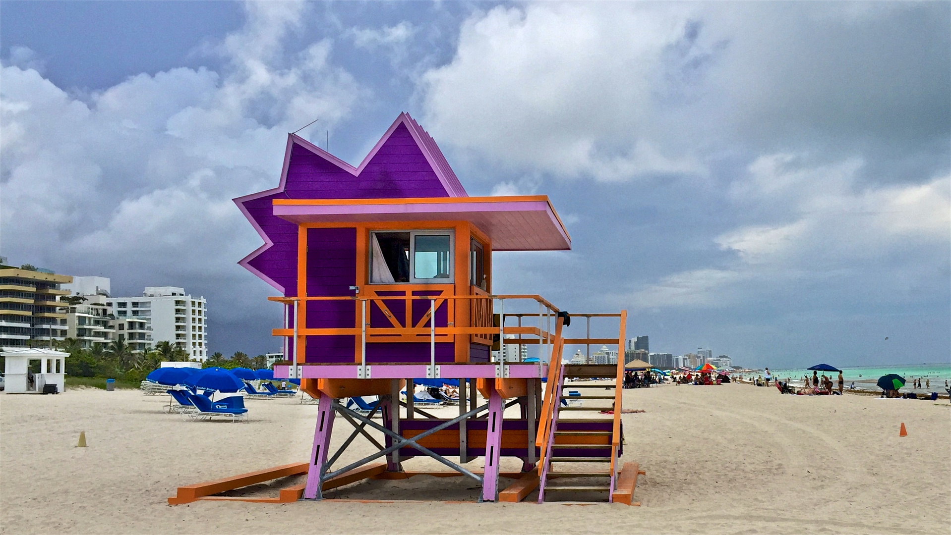 Am Strand in Miami Beach