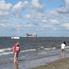 Am Strand in Otterndorf ...