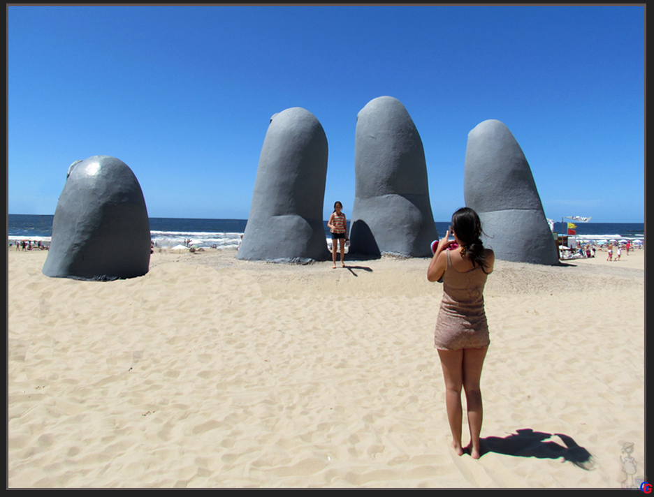 am Strand in Punta del Este