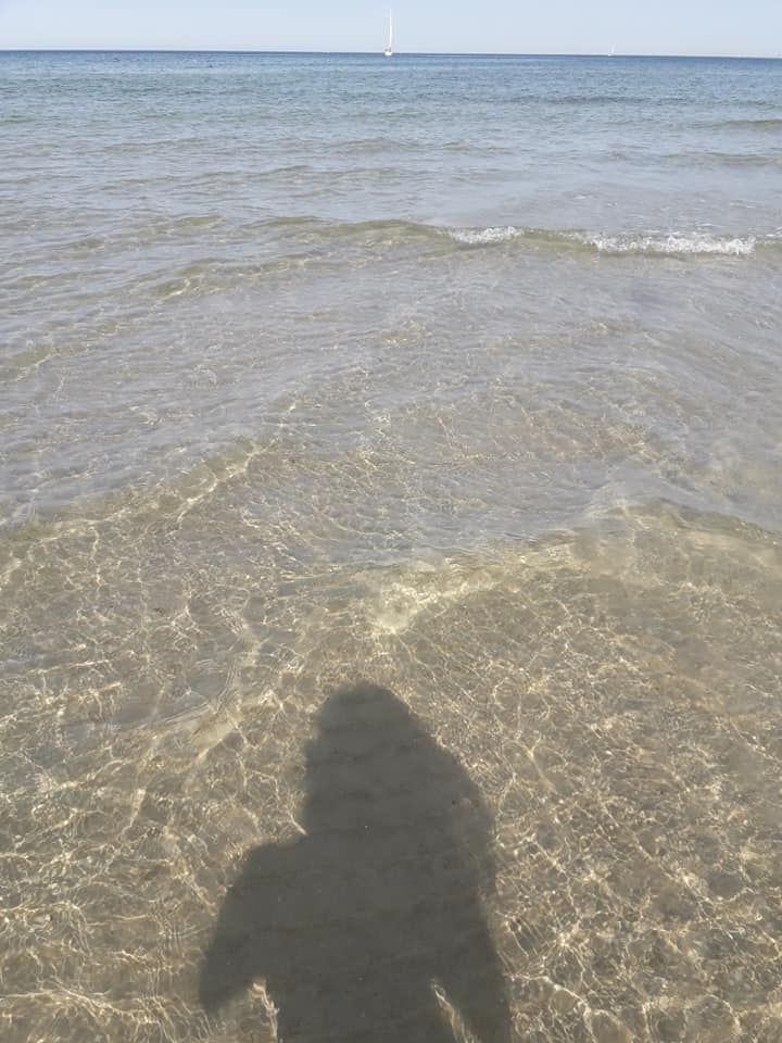 Am Strand in Warnemünde