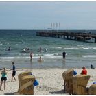 Am Strand nahe der Seebrücke